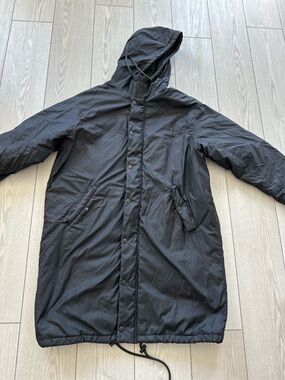 TNA Men's Black Hooded Puffer Coat